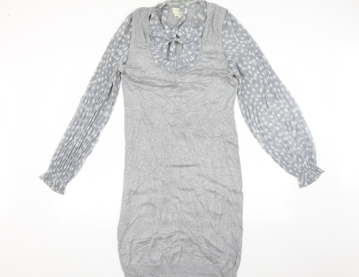 NEXT Womens Grey   T-Shirt Dress  Size 12