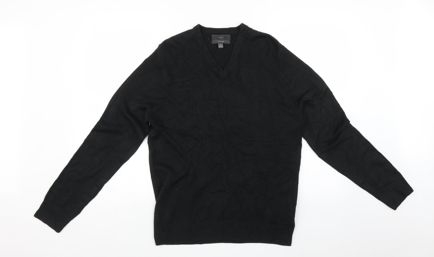 Marks and Spencer Mens Black   Pullover Sweatshirt Size S