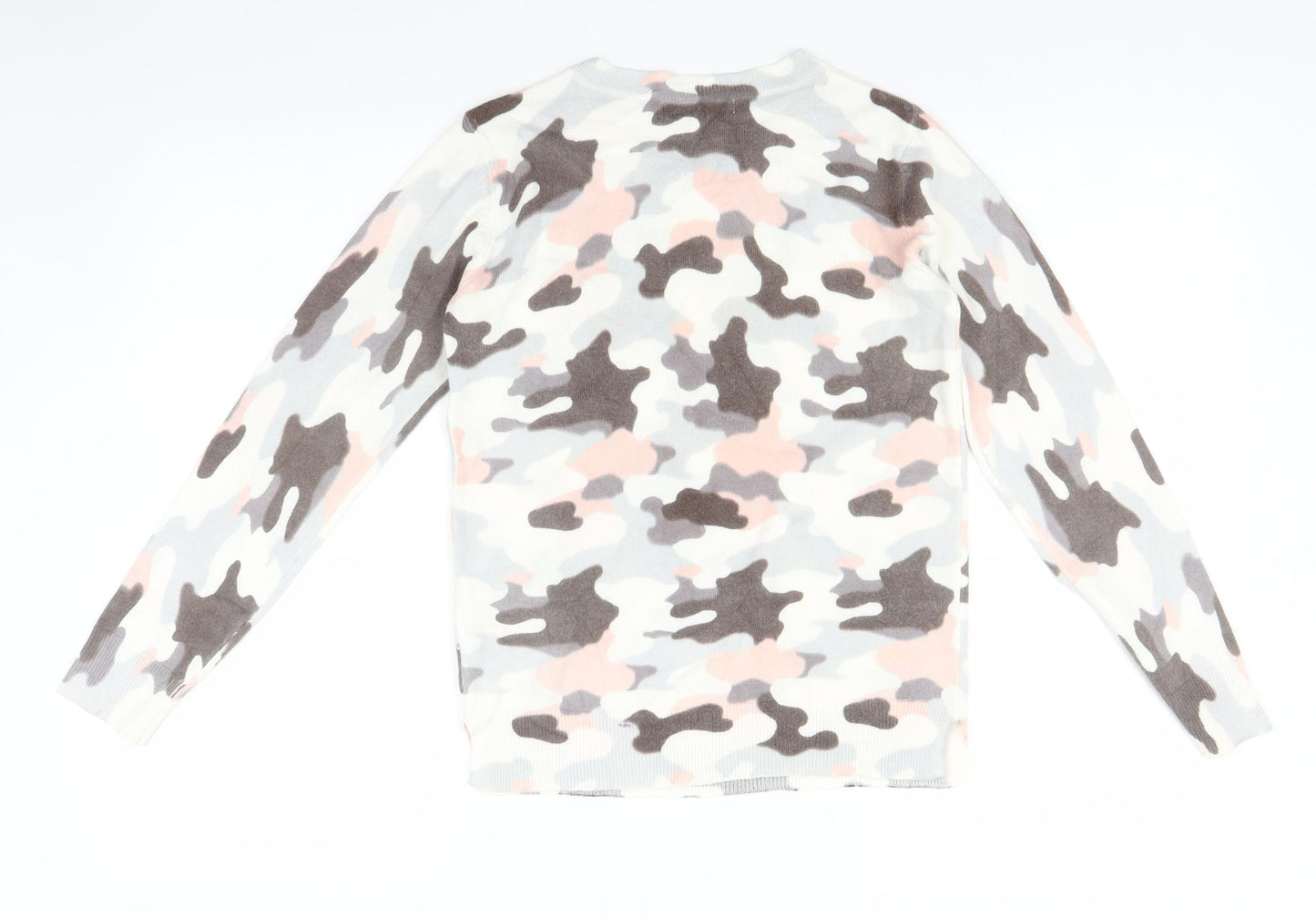 Marks and Spencer Womens Multicoloured Camouflage  Pullover Jumper Size 8