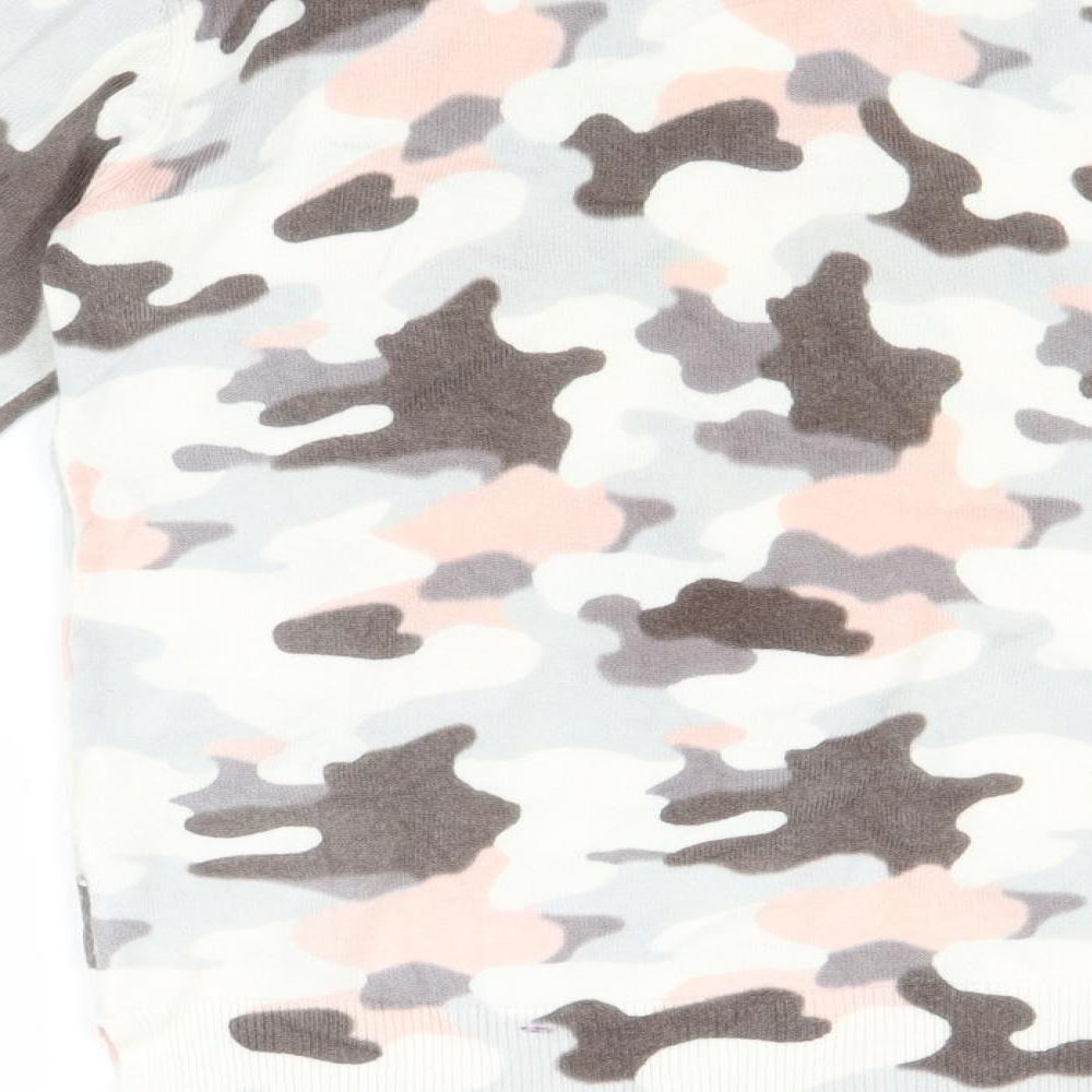 Marks and Spencer Womens Multicoloured Camouflage  Pullover Jumper Size 8