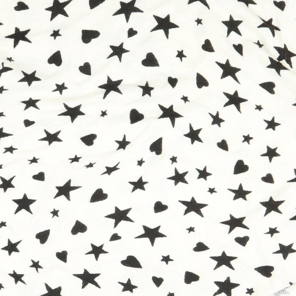 Marks and Spencer Womens Multicoloured   Pullover Jumper Size 12  - star and heart print