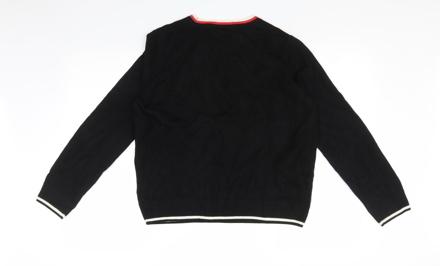 Marks and Spencer Womens Black   Pullover Jumper Size M  - christmas