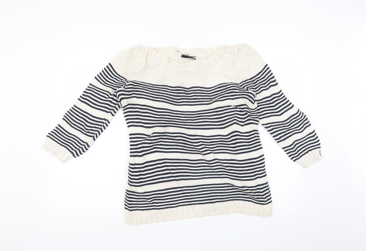 Preworn Womens Multicoloured Striped  Pullover Jumper Size M