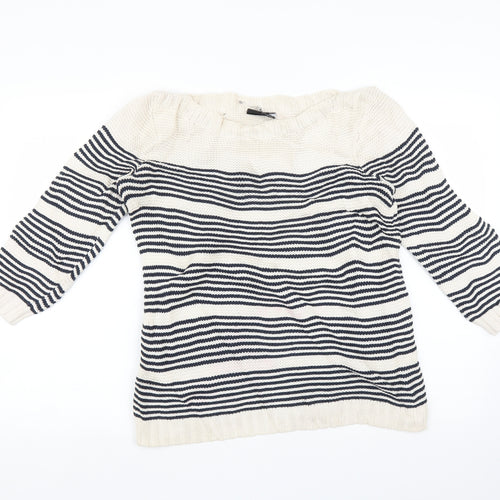 Preworn Womens Multicoloured Striped  Pullover Jumper Size M