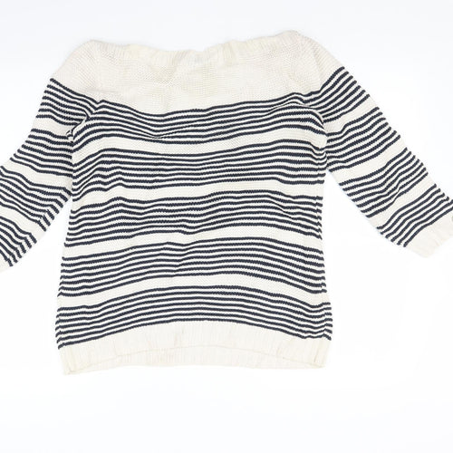 Preworn Womens Multicoloured Striped  Pullover Jumper Size M