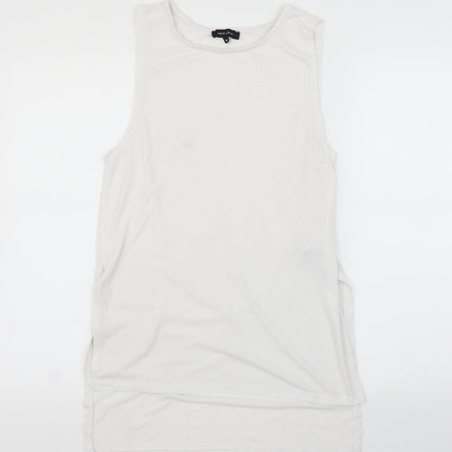New Look Womens White   Basic T-Shirt Size 10