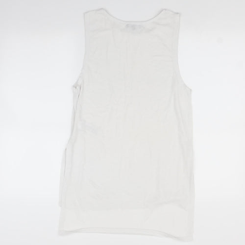 New Look Womens White   Basic T-Shirt Size 10
