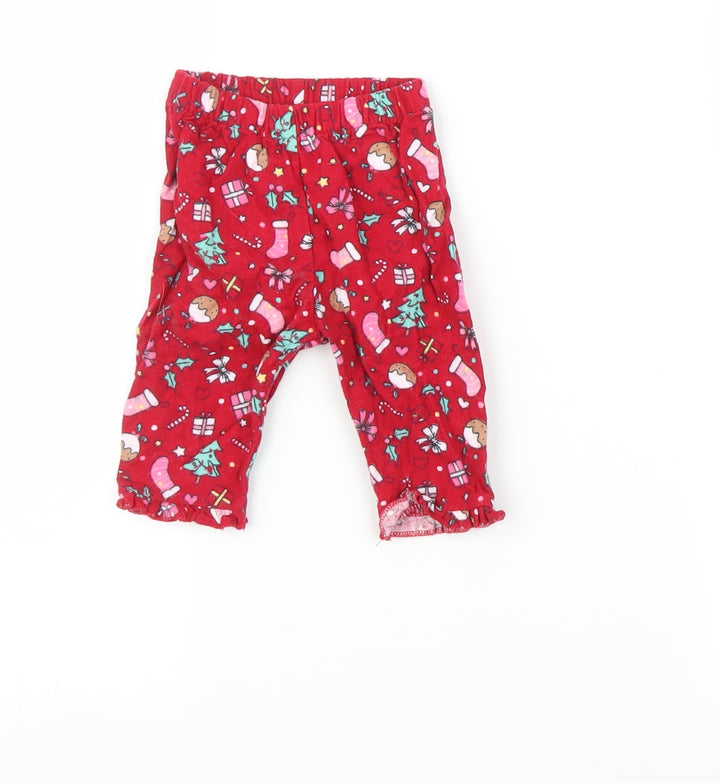 George Baby Multicoloured Leggings Size 0-3 Months - christmas