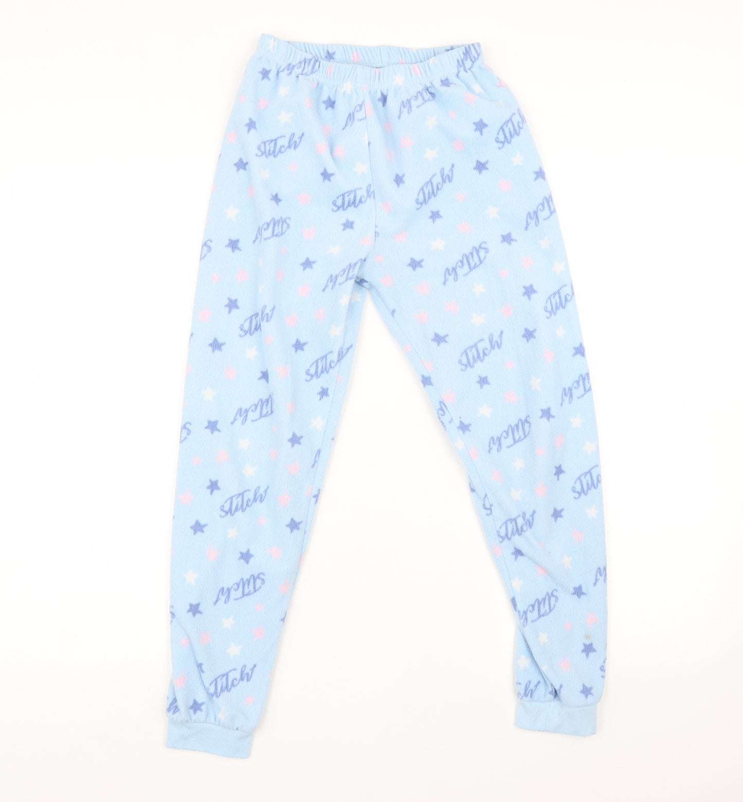 Primark Girls Blue    Pyjama Pants Size 9-10 Years  - Stitch