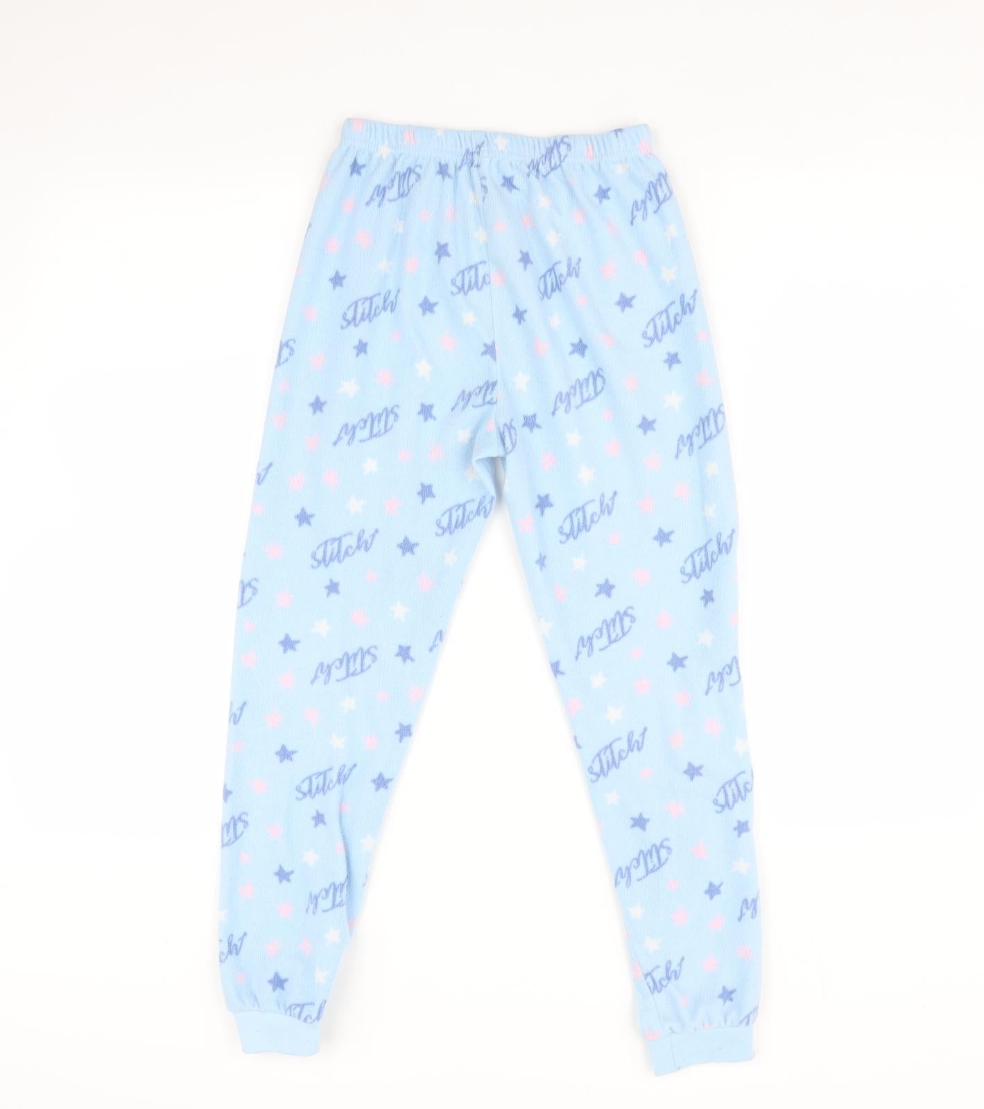 Primark Girls Blue    Pyjama Pants Size 9-10 Years  - Stitch
