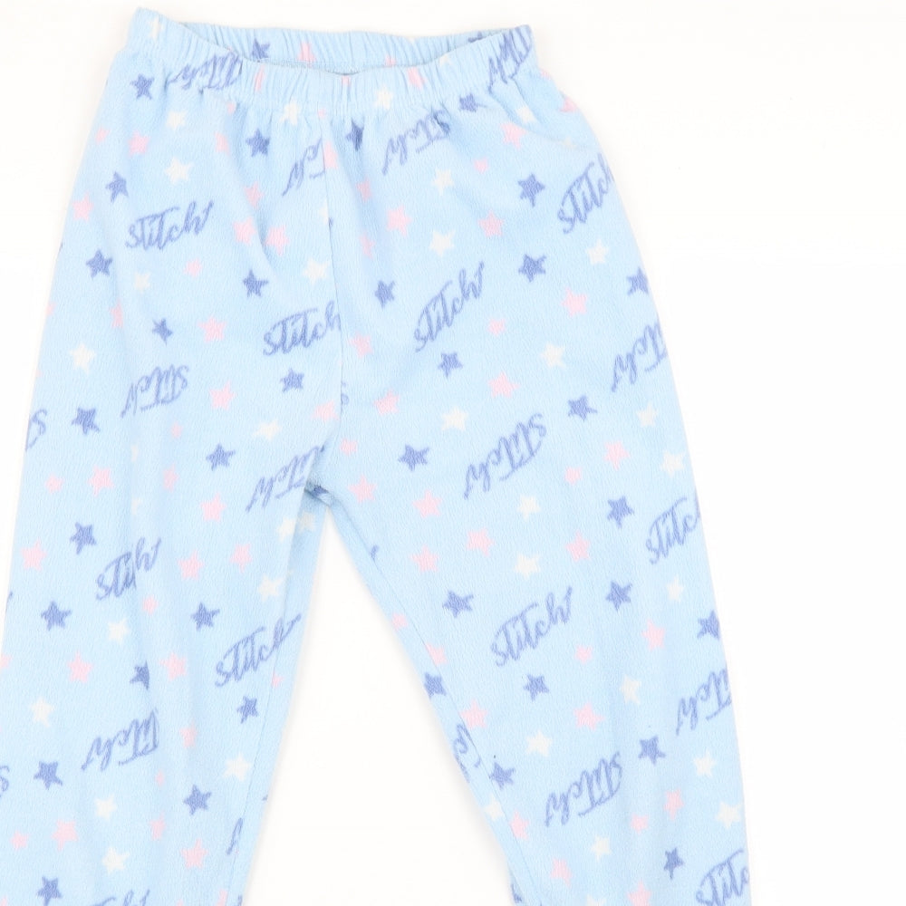 Primark Girls Blue    Pyjama Pants Size 9-10 Years  - Stitch