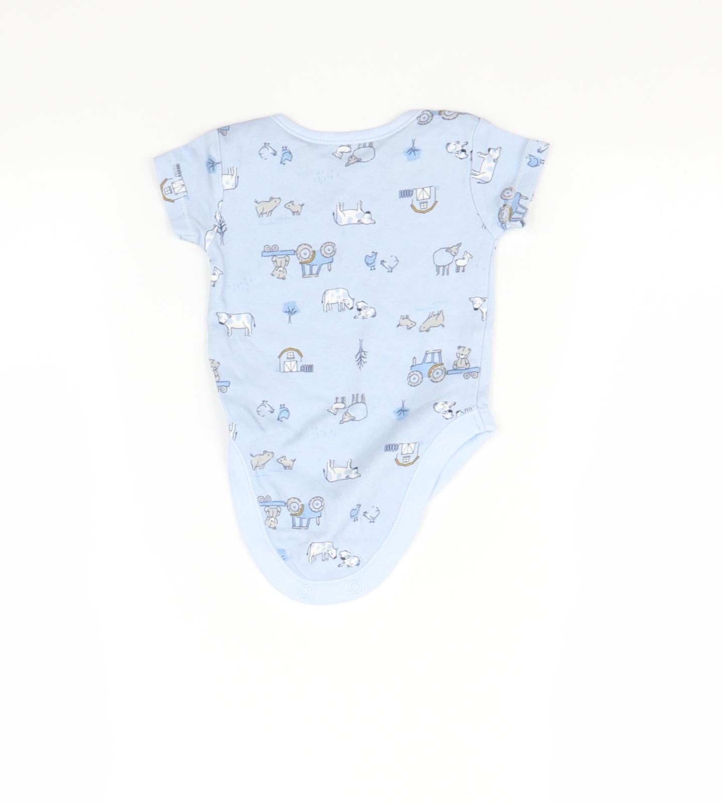 TU Baby Blue   Babygrow One-Piece Size 0-3 Months