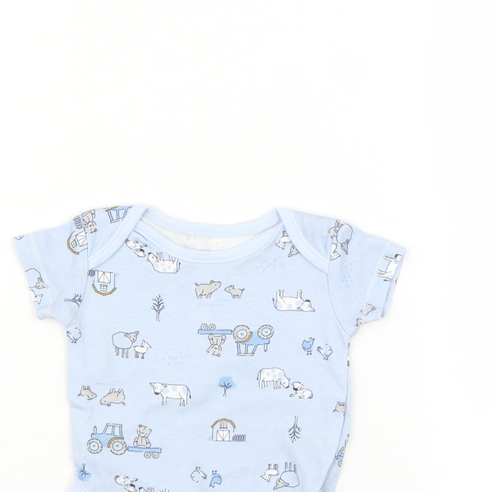 TU Baby Blue   Babygrow One-Piece Size 0-3 Months