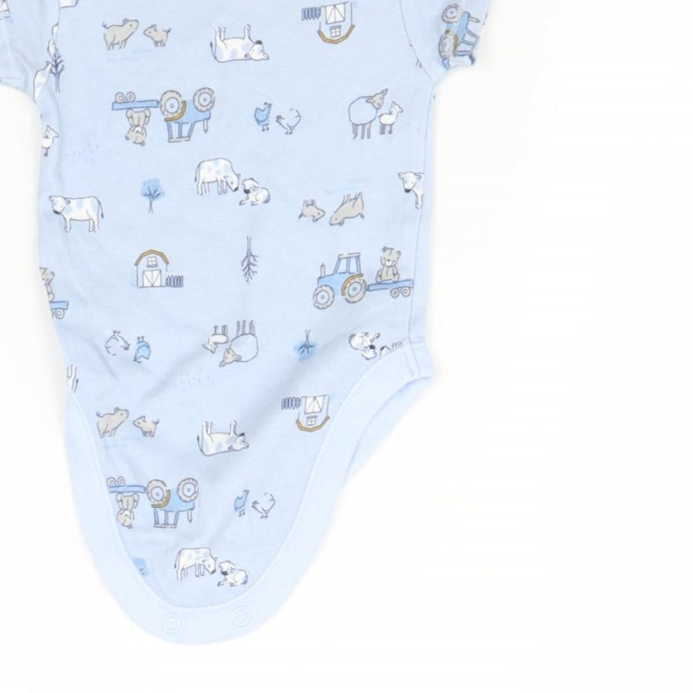 TU Baby Blue   Babygrow One-Piece Size 0-3 Months