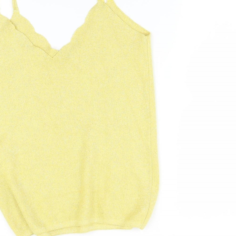 George Womens Yellow   Camisole T-Shirt Size 12