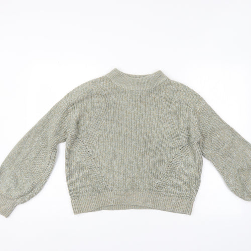 H&M Womens Green   Henley Jumper Size M