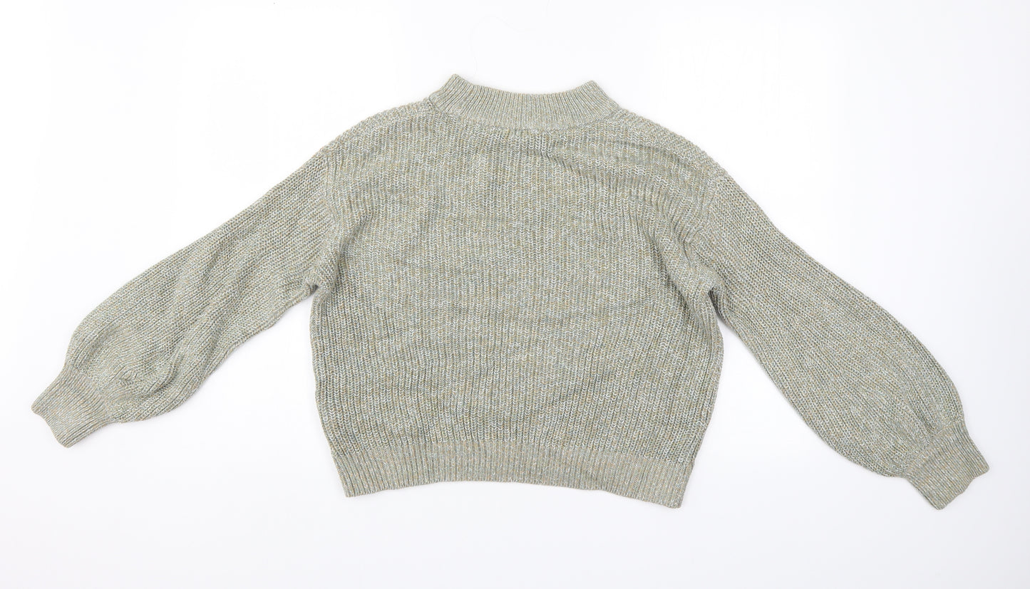 H&M Womens Green   Henley Jumper Size M