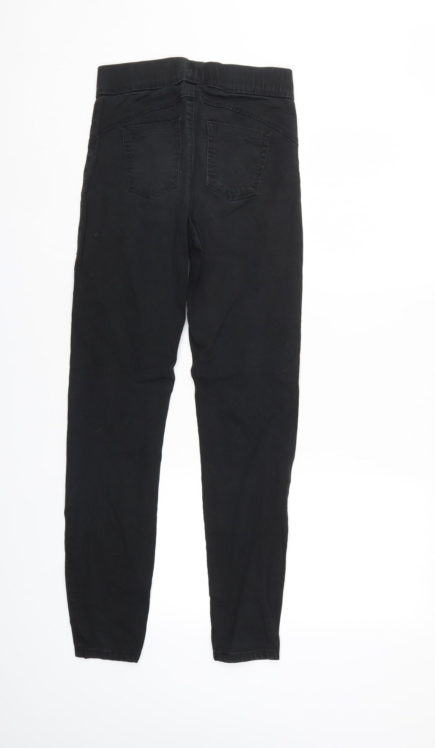 Denim & Co. Womens Black  Denim Straight Jeans Size 6 L28 in