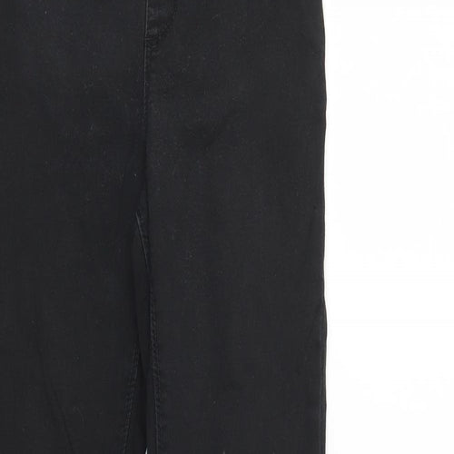 Denim & Co. Womens Black  Denim Straight Jeans Size 6 L28 in