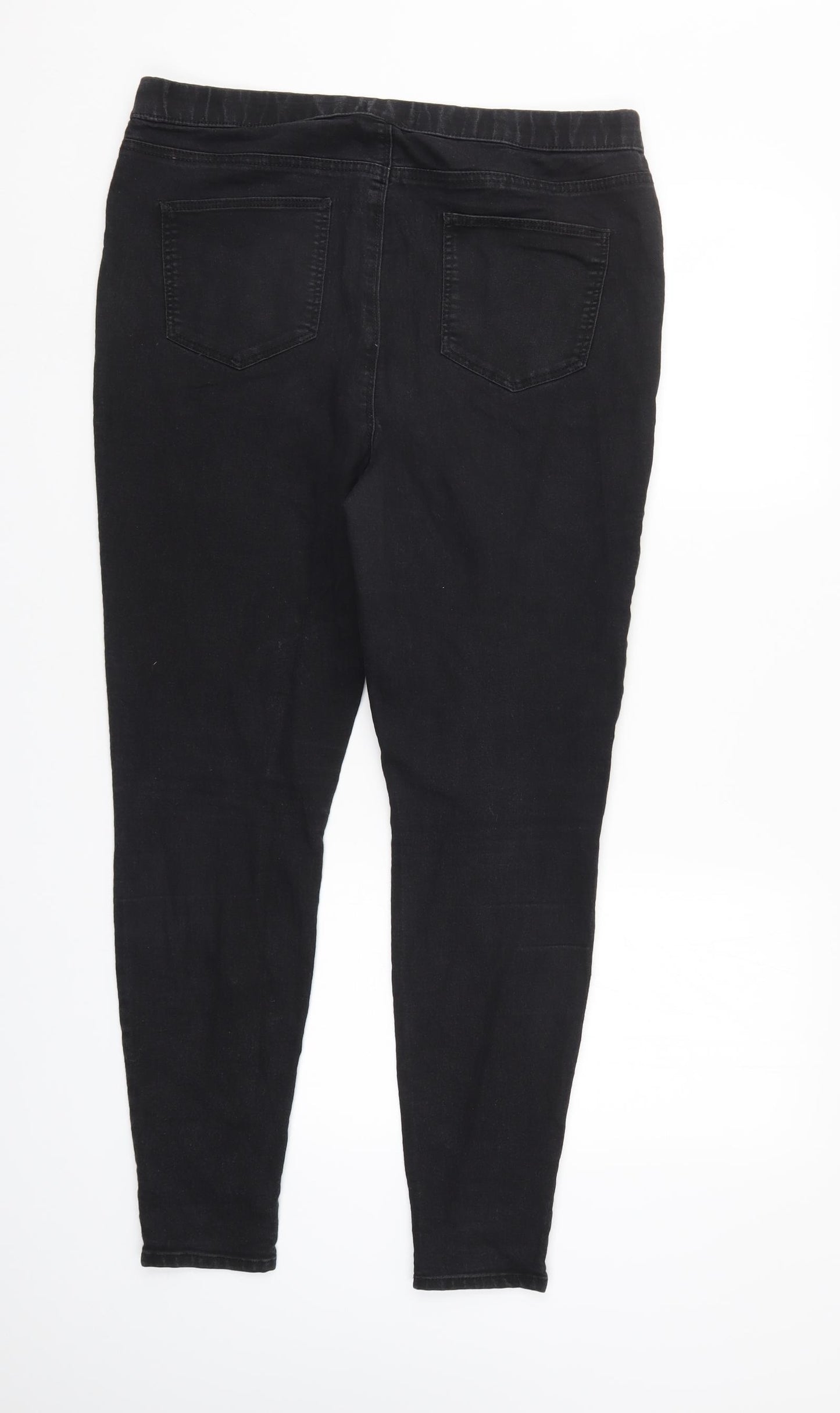 Papaya Womens Black  Denim Jegging Jeans Size 16 L31 in