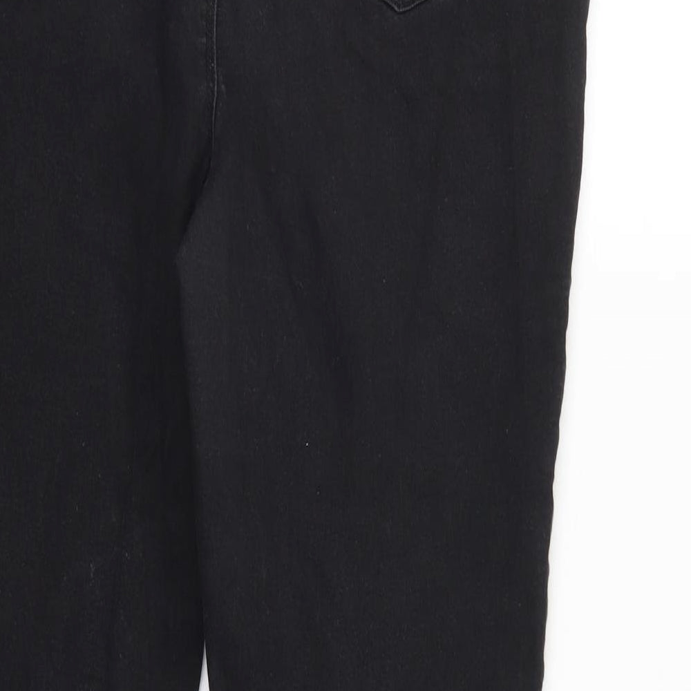 Papaya Womens Black  Denim Jegging Jeans Size 16 L31 in