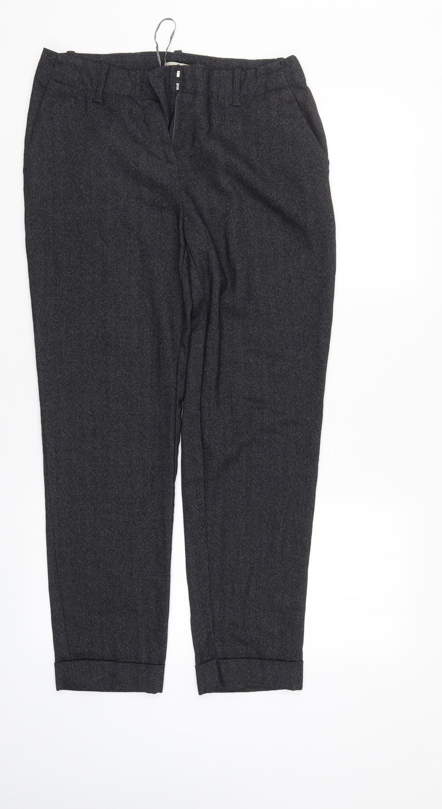 TU Womens Black   Trousers  Size 12 L27 in