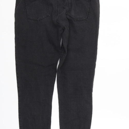 Denim & Co. Womens Black  Denim Straight Jeans Size 10 L30 in