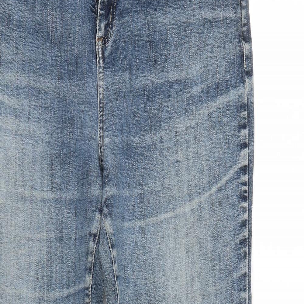 Per Una Womens Blue  Denim Straight Jeans Size 14 L28 in