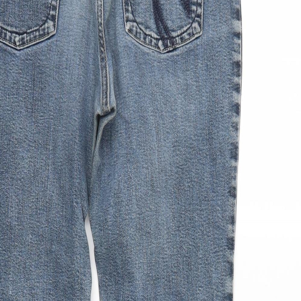 Per Una Womens Blue  Denim Straight Jeans Size 14 L28 in