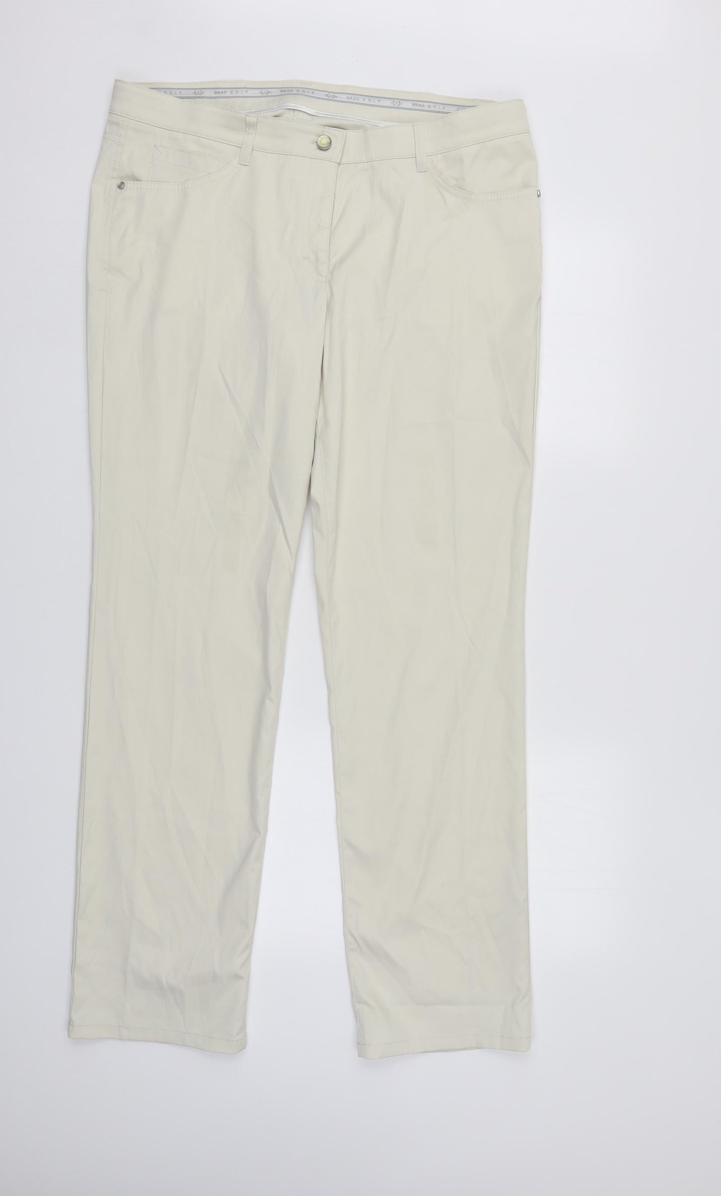 BRAX Womens Ivory   Trousers  Size 18 L31 in - Golf Trousers