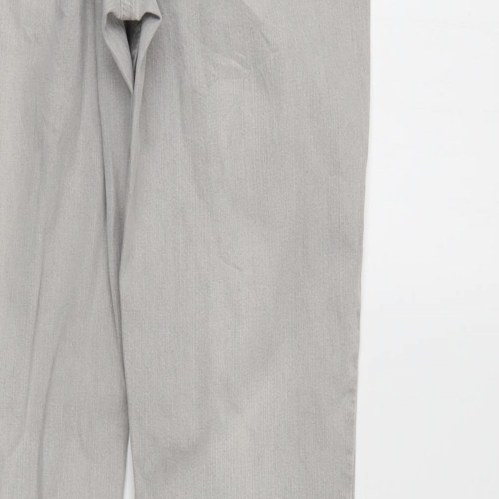 Cecilia Classics Womens Grey  Denim Straight Jeans Size 12 L30 in