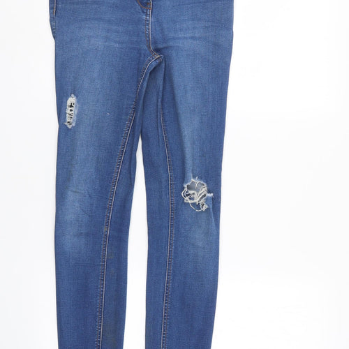 /denim Womens Blue  Denim Tapered Jeans Size 8 L29 in