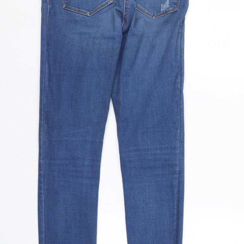 /denim Womens Blue  Denim Tapered Jeans Size 8 L29 in