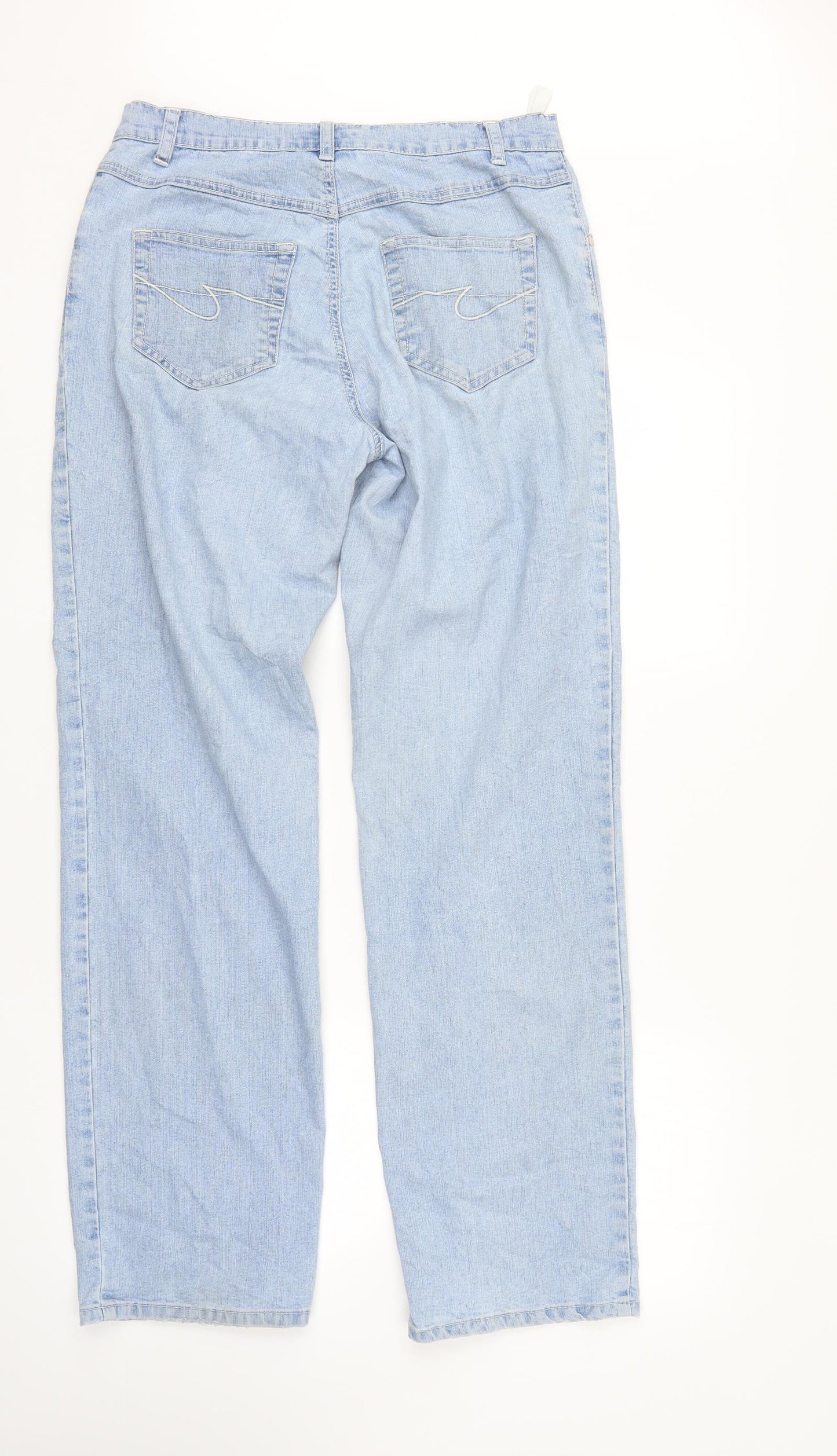 Stooker Womens Blue  Denim Straight Jeans Size 12 L31 in