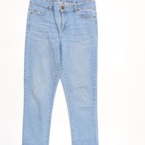 George Womens Blue  Denim Straight Jeans Size 10 L26 in