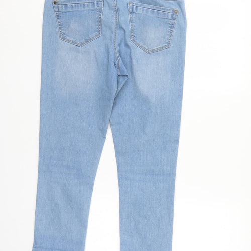 George Womens Blue  Denim Straight Jeans Size 10 L26 in