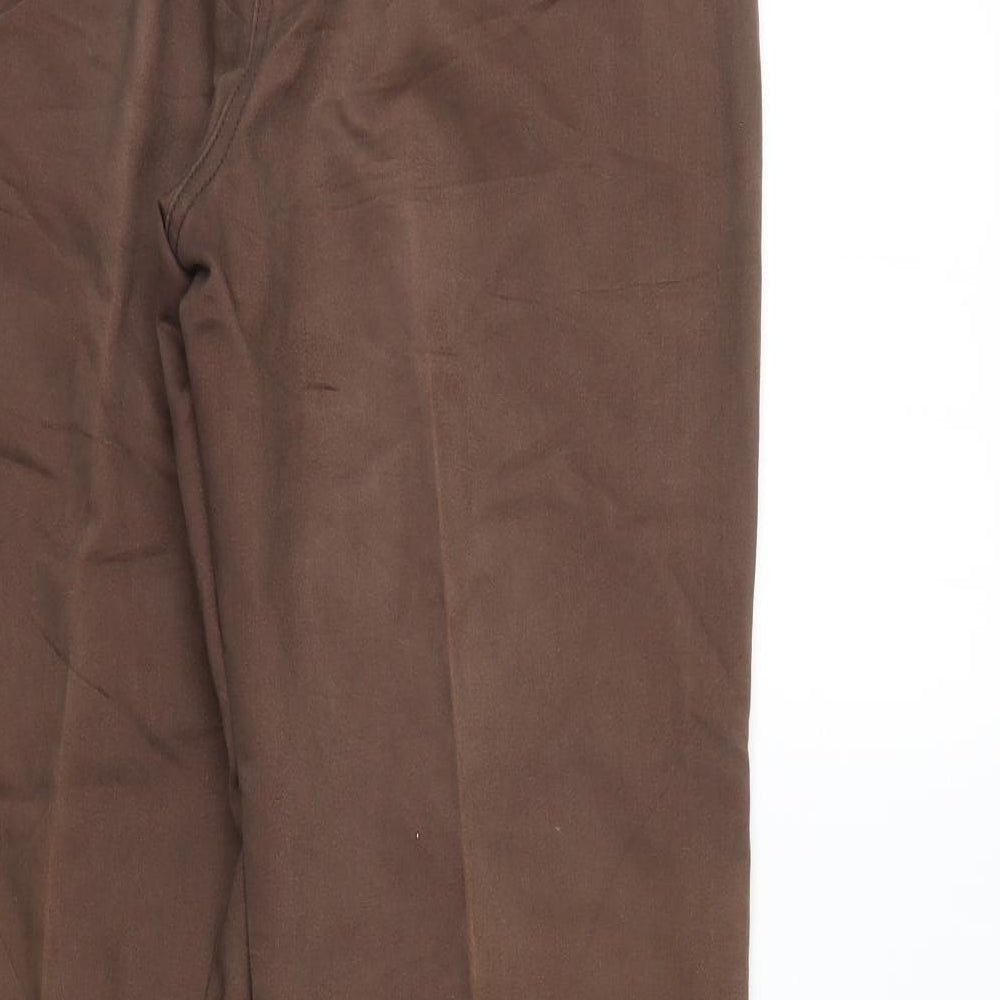 Infinity Womens Brown  Denim Straight Jeans Size 16 L32 in