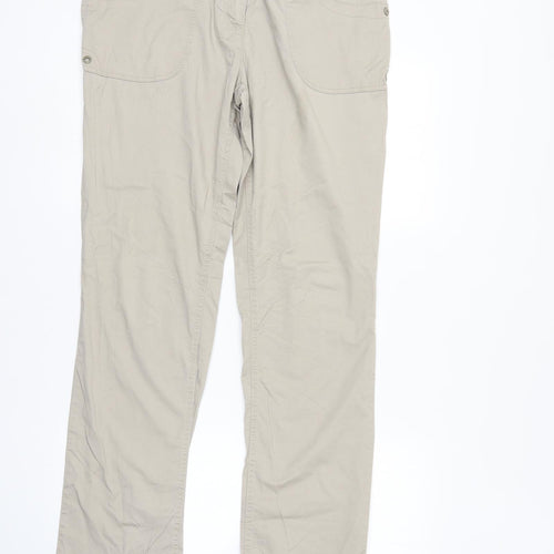 Cecilia Classics Womens Ivory  Denim Straight Jeans Size 14 L32 in