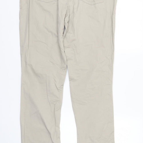 Cecilia Classics Womens Ivory  Denim Straight Jeans Size 14 L32 in