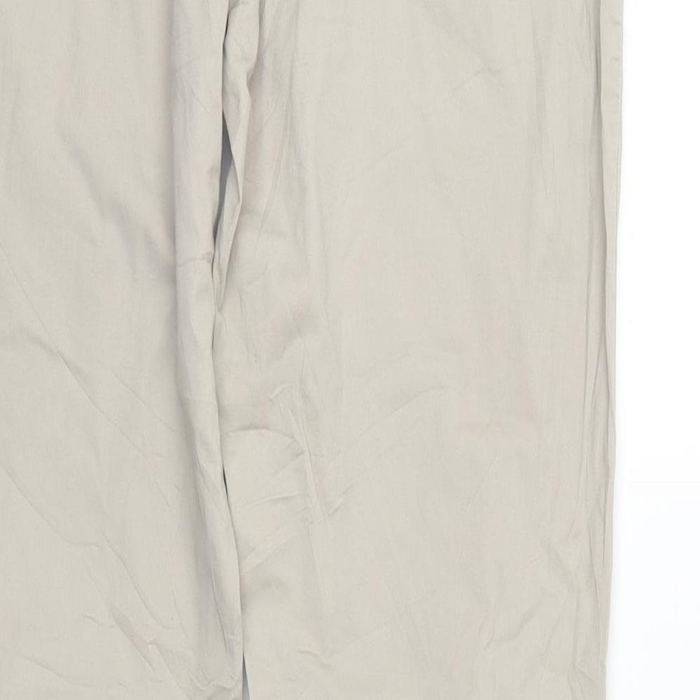 Cecilia Classics Womens Ivory  Denim Straight Jeans Size 14 L32 in