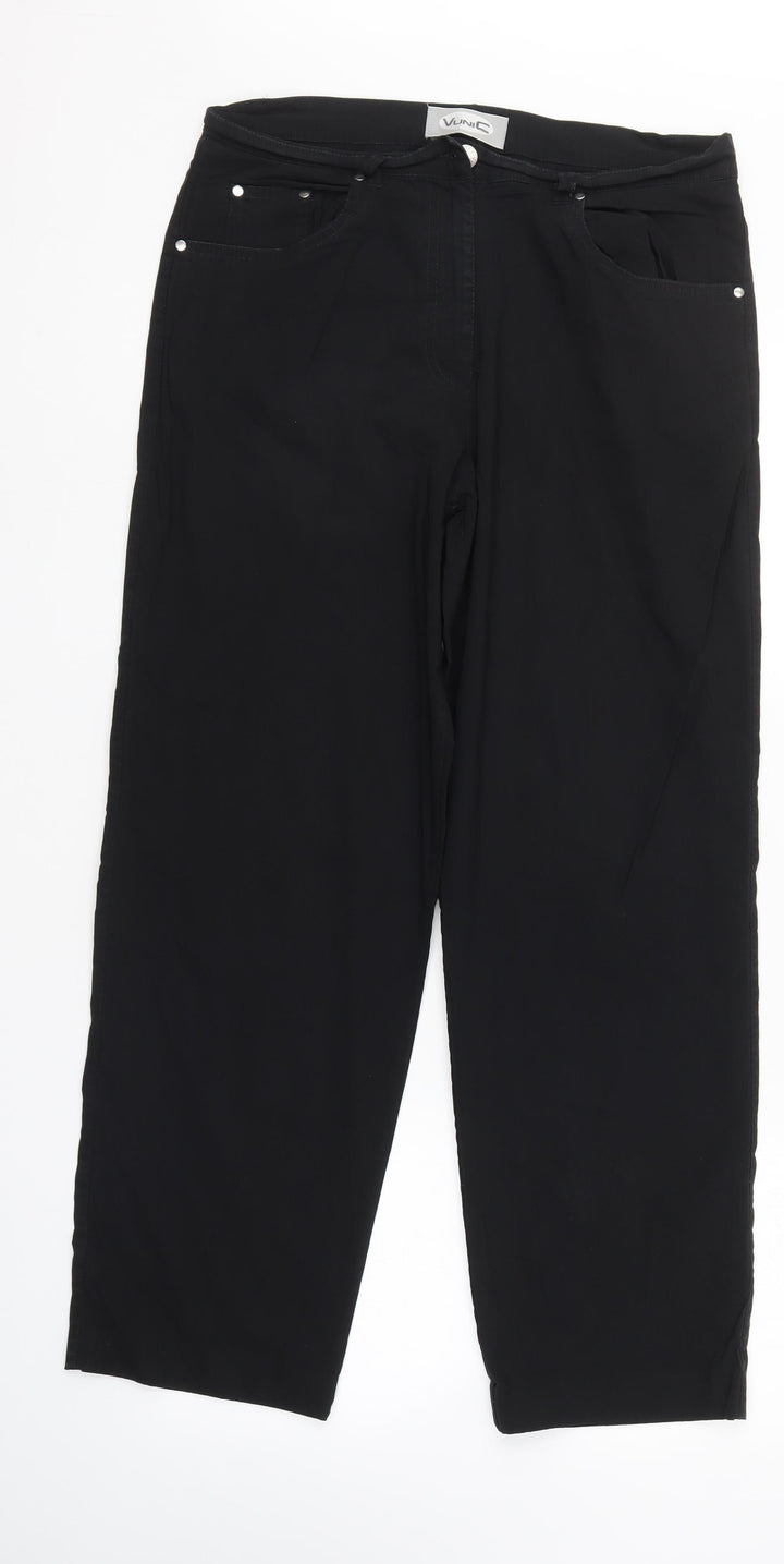 Vunic Womens Black   Straight Jeans Size 12 L28 in