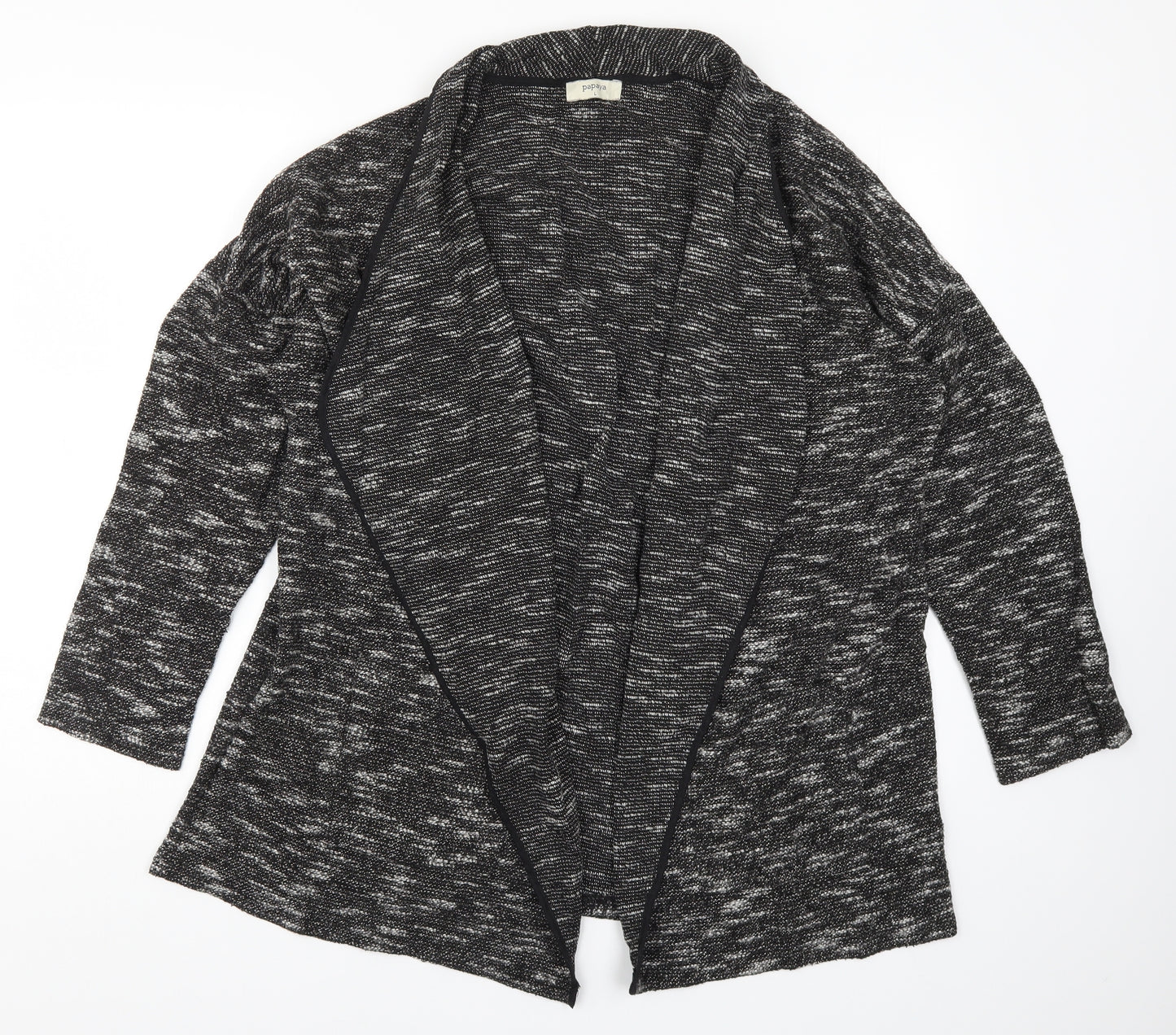 Papaya Womens Grey  Knit Cardigan Jumper Size L