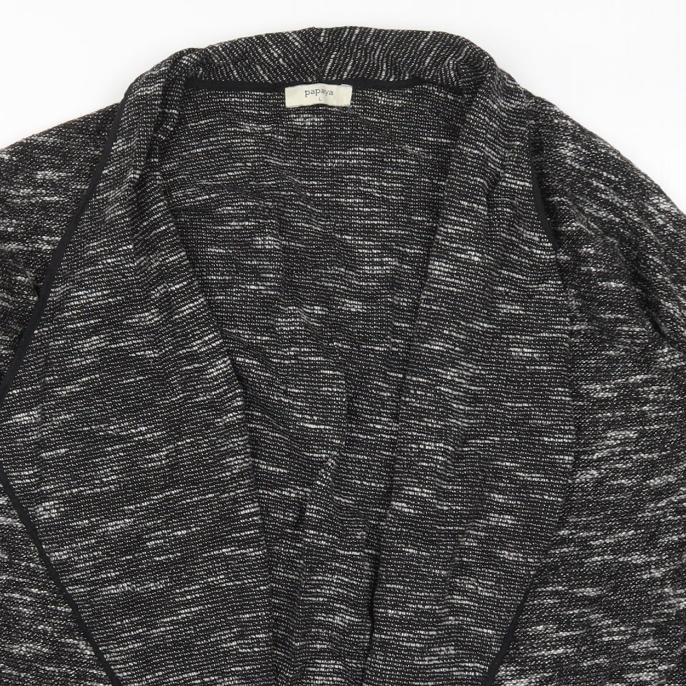Papaya Womens Grey  Knit Cardigan Jumper Size L