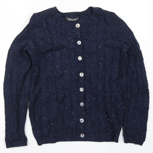 Bonmarché Womens Blue  Knit Cardigan Jumper Size XS