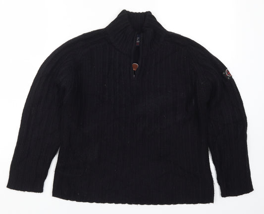 NEXT Boys Black  Knit Pullover Jumper Size 9-10 Years