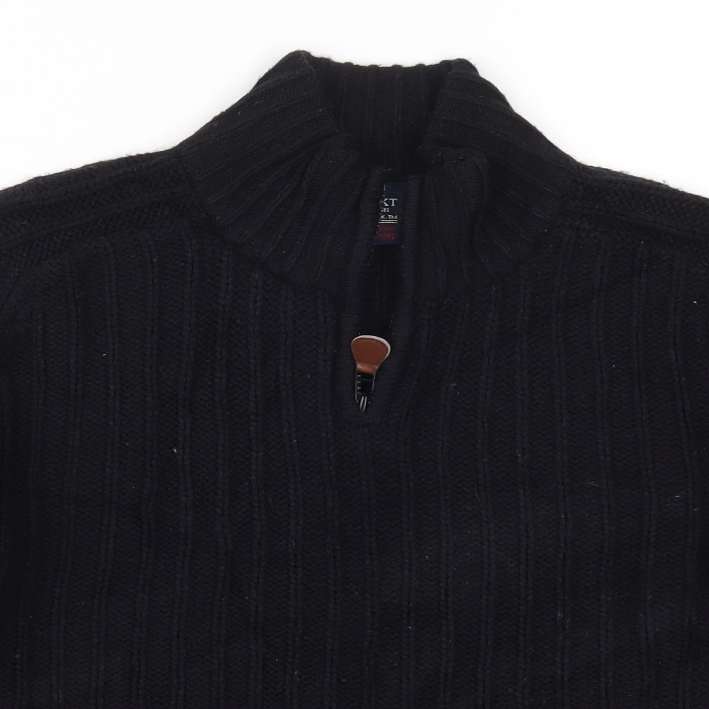 NEXT Boys Black  Knit Pullover Jumper Size 9-10 Years