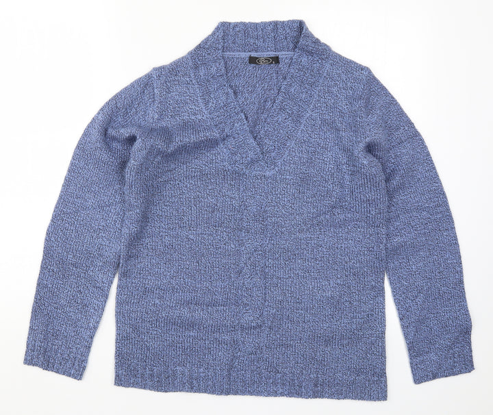 Bonmarché Womens Blue  Knit Pullover Jumper Size S