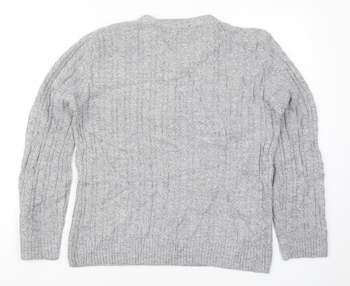 CHIC Womens Grey  Knit Pullover Jumper Size M