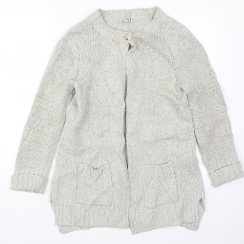 M&Co Womens Beige  Knit Cardigan Jumper Size 10