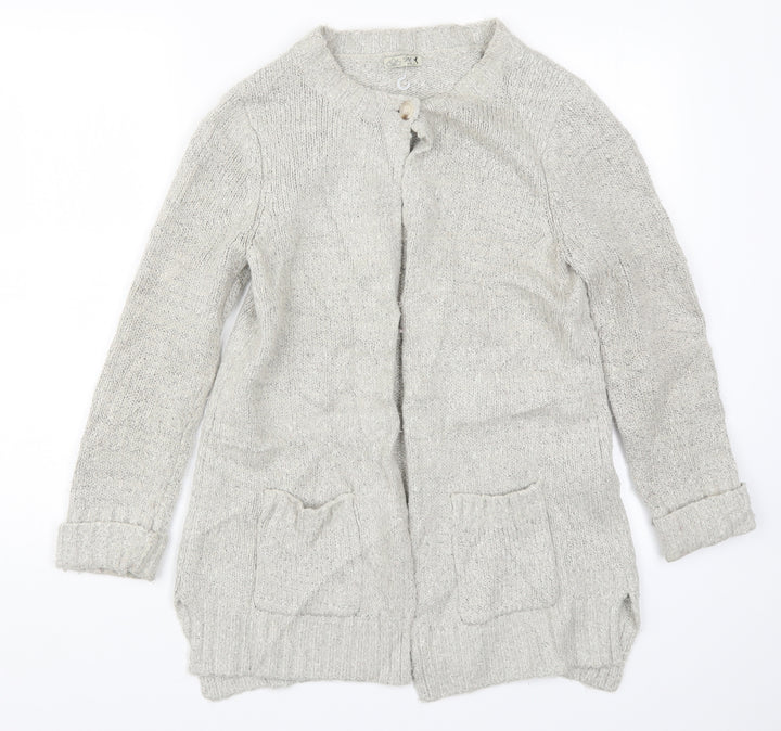 M&Co Womens Beige  Knit Cardigan Jumper Size 10